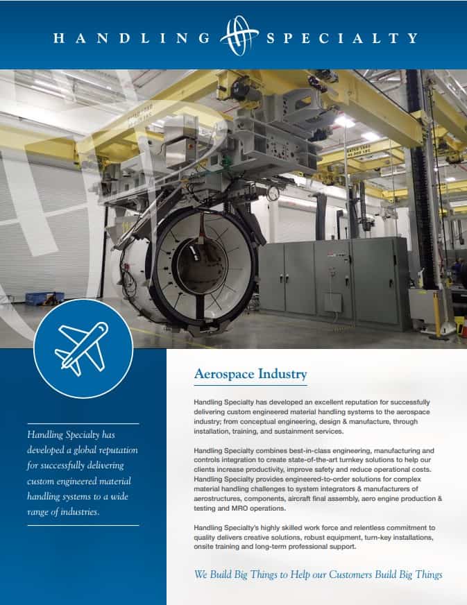 Tailored Aerospace Material Handling Solutions by Handling Specialty