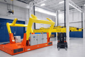 Manual guided vehicle for Aerospace