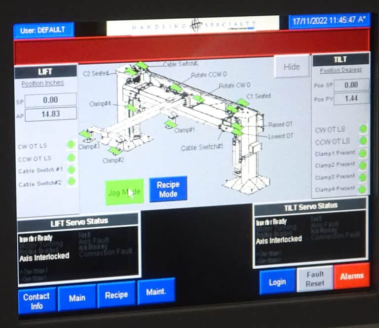 Positioner-equipment-screen