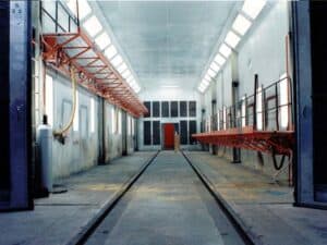 Rail-paint-booth-lifts