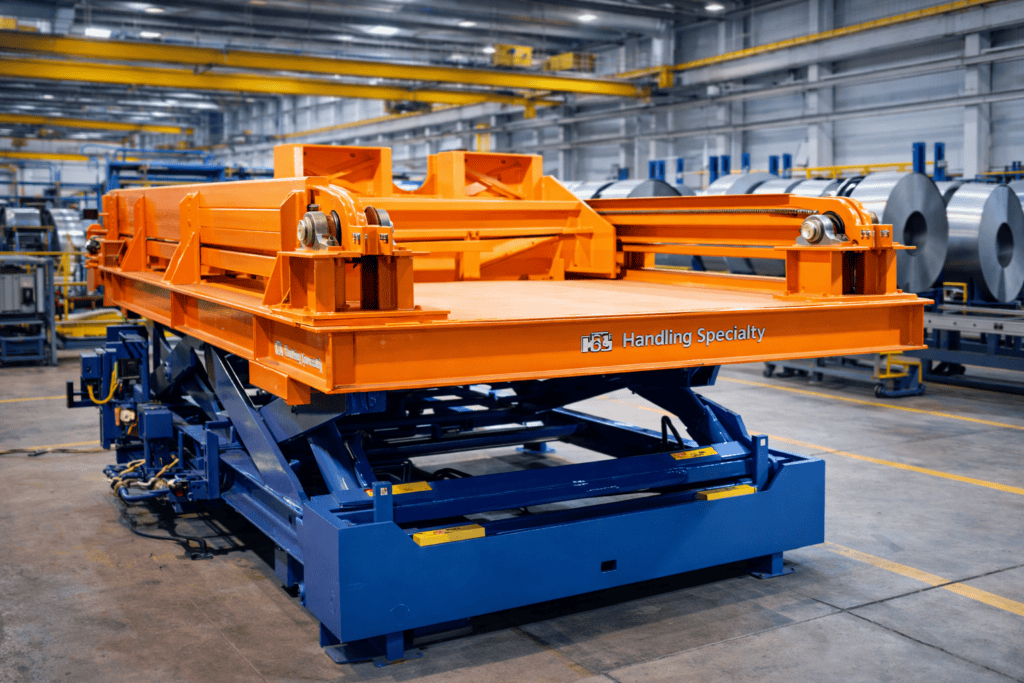 Transfer car for steel wire rod