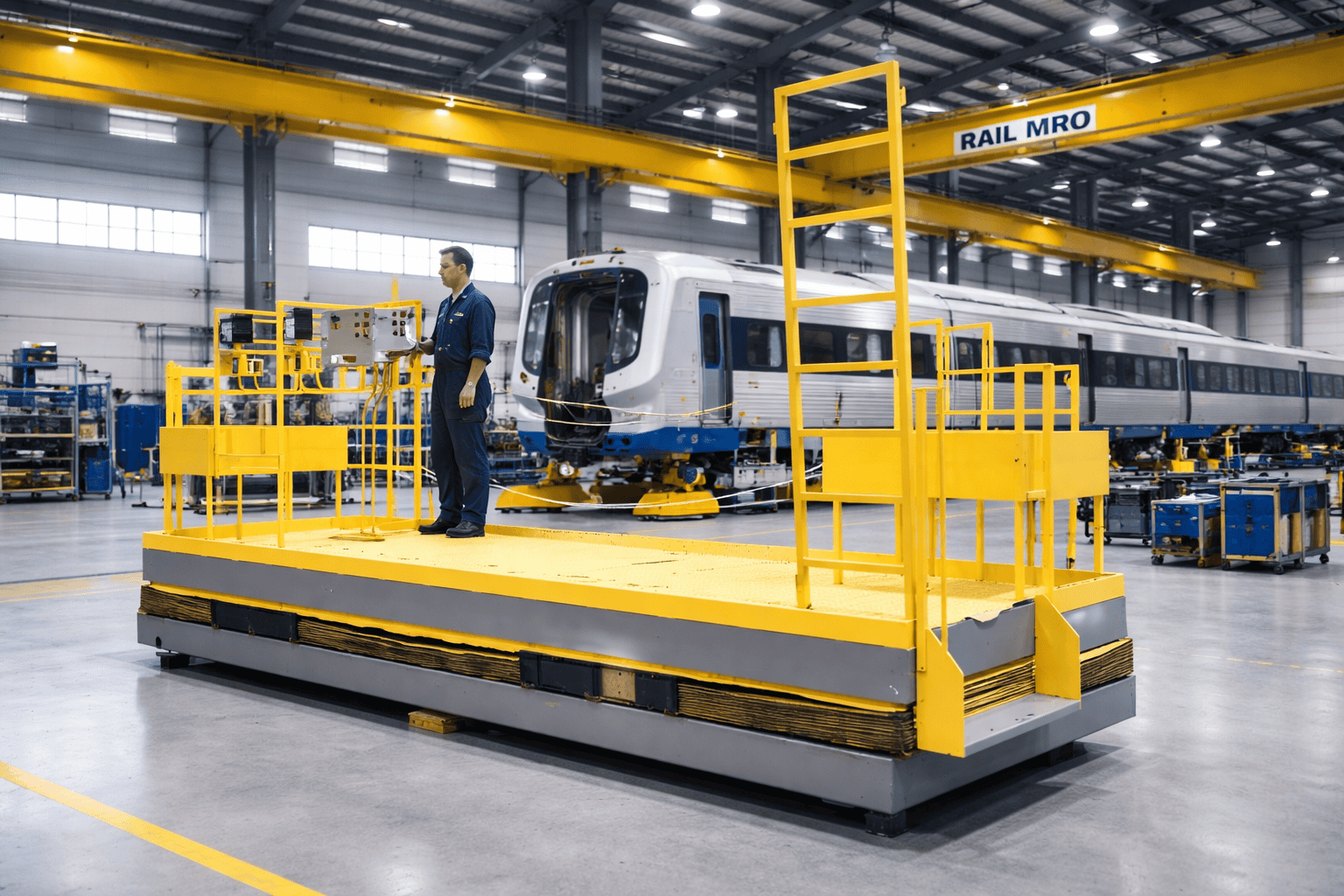 self propelled personnel lift for rail