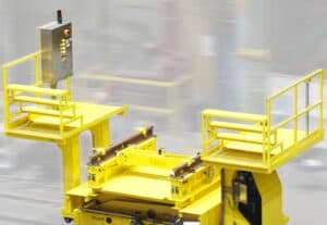 Traction Motor Dolly for Rail MRO Lowered