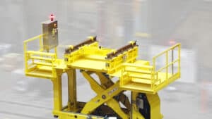 Traction Motor Dolly for Rail MRO Raised