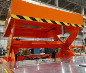 AGV scissor lift for automotive assembly