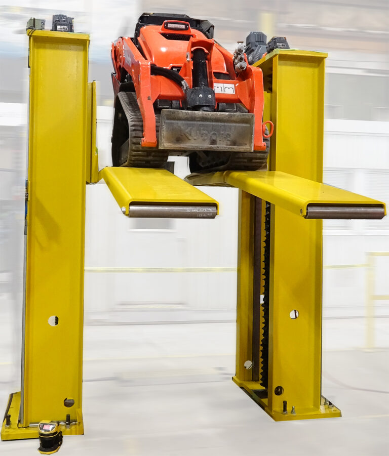 AGV unloader in application
