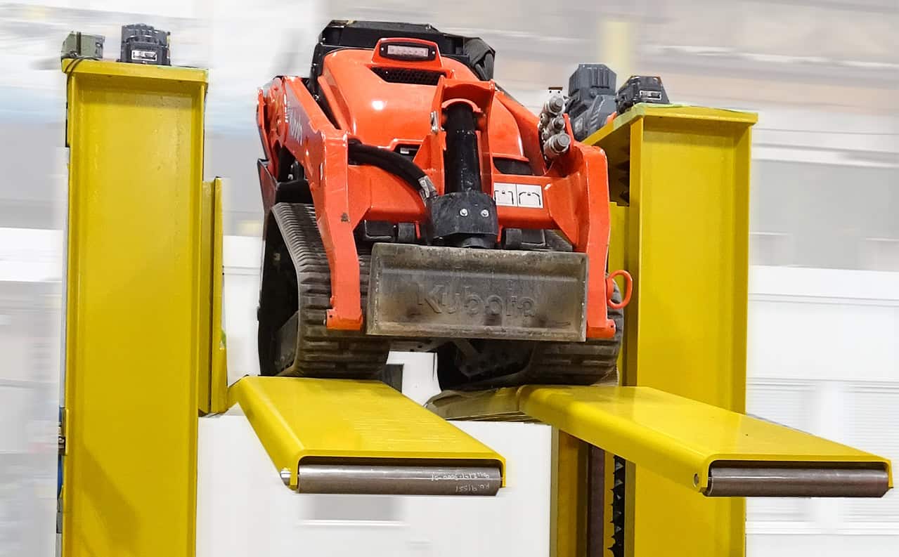 AGV unloader
