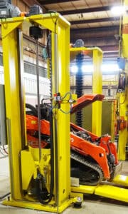 AGV unloader station in application