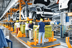 Custom-Scissor-Lifts-for-Automotive-Marriage-Application