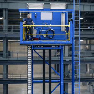 Industrial-worker-on-elevated-platform