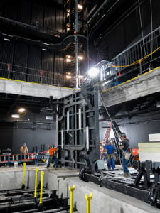 installing-MJ-One-show-stage-lifts