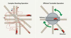 Shunting or turntables