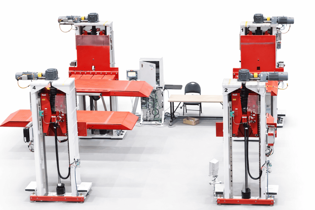 Underbody lift system for truck assembly