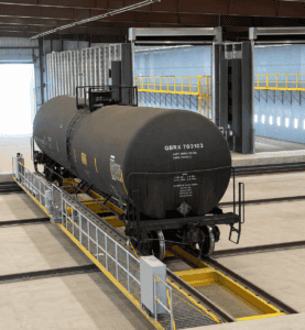 Rail Transfer table in operation