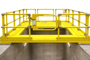 Top platform of pit lift
