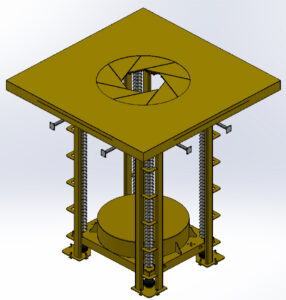 PIt lift assembly and iris cover