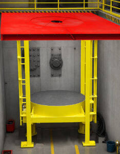 Pit lift with iris cove
