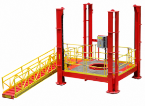 Vertical Assembly Platform lowered